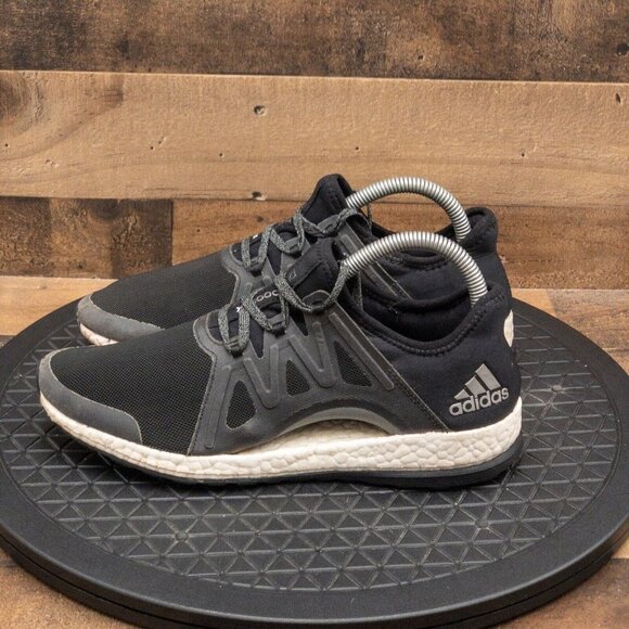 ADIDAS PURE BOOST X WOMENS ATHLETIC SHOES RUNNING WALKING GYM BLACK LOW SIZE 7.5 - Picture 5 of 9